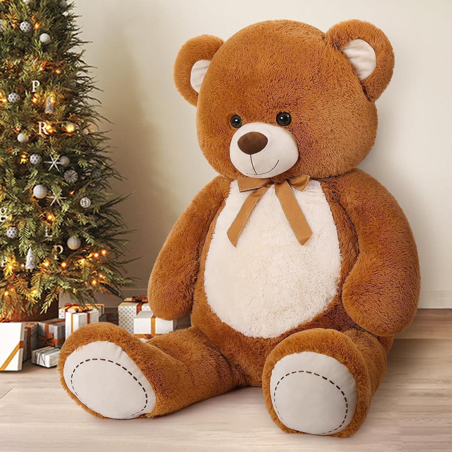 MorisMos Oso de peluche gigante de 4 pies, oso de peluche grande de...