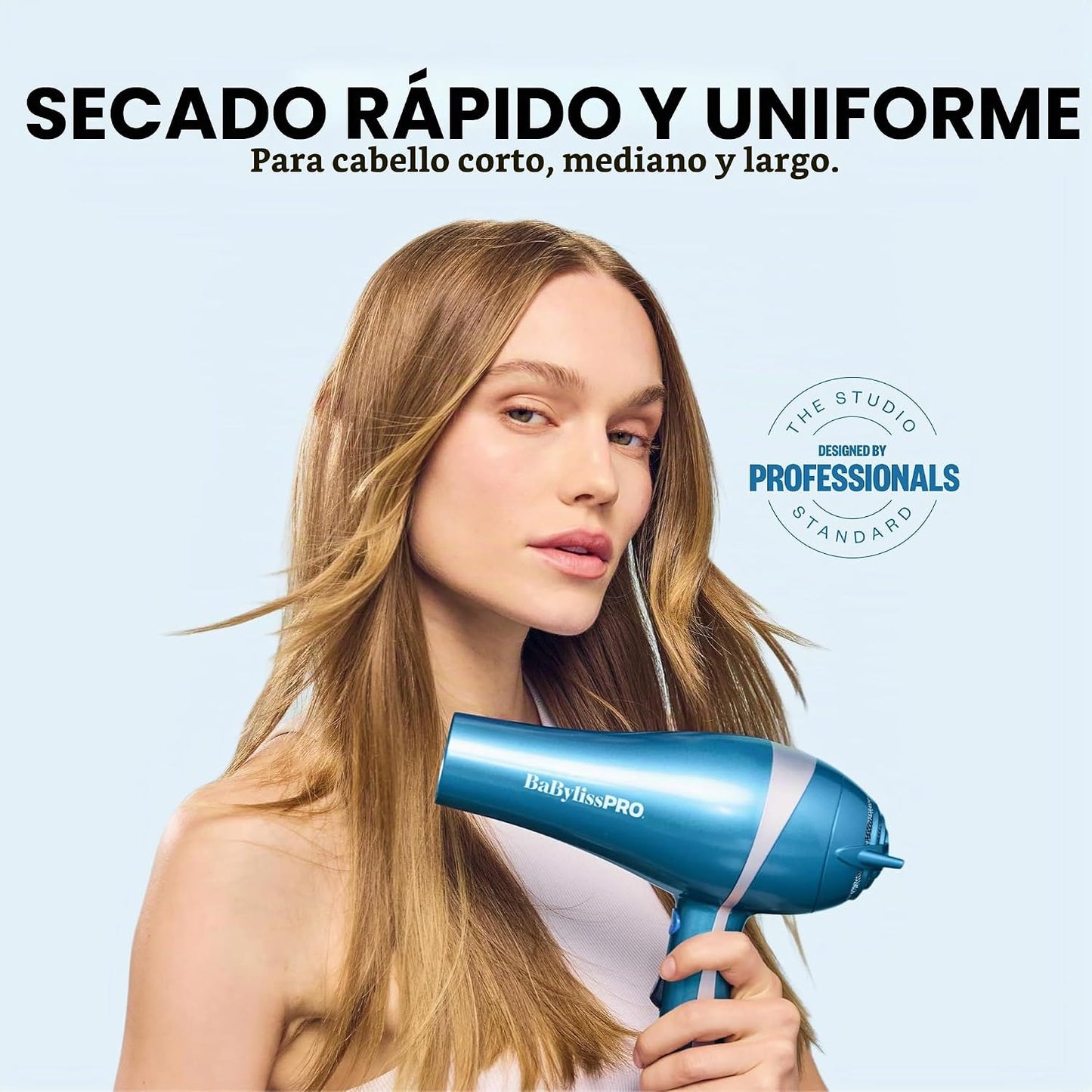BaBylissPRO Nano Titanium secador de pelo de 2000 vatios con boquil...