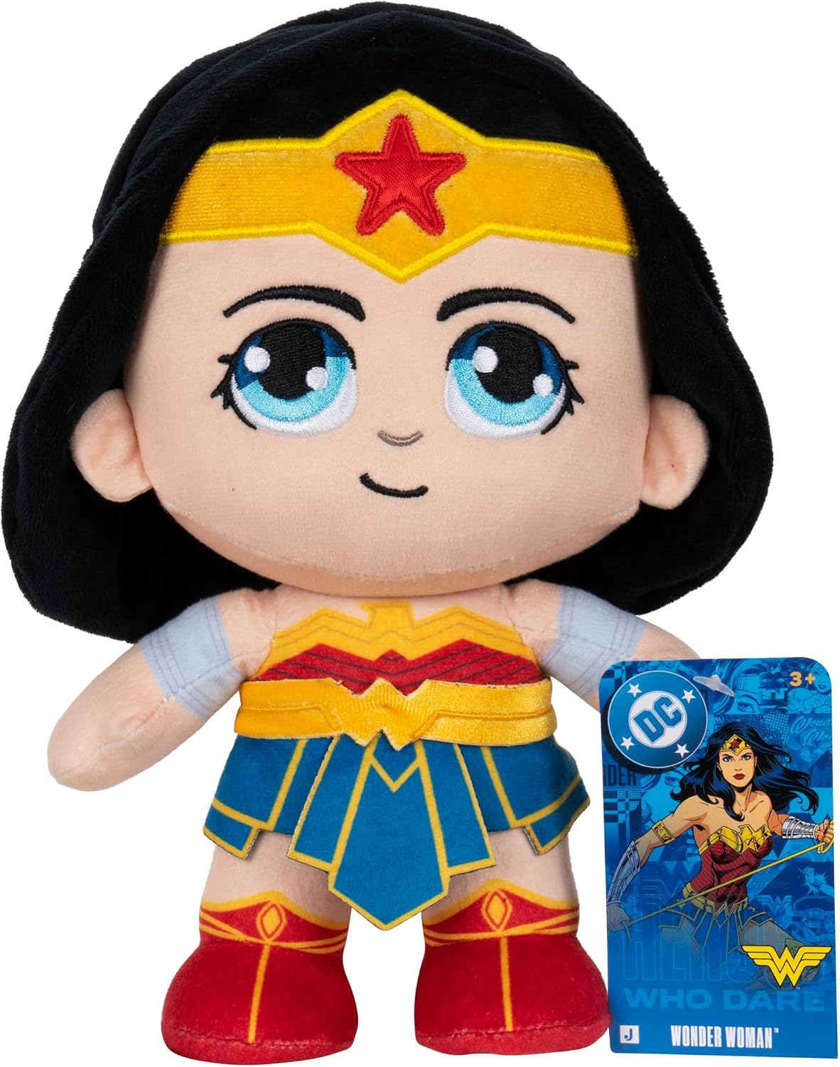 Jazwares DC Wonder Woman Peluche - Juguete de Superhéroe Relleno Co...