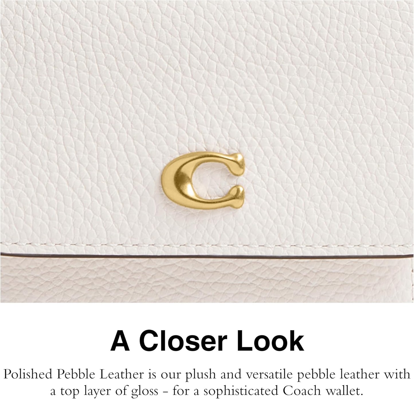 COACH, Cartera pequeña con solapa Mila para mujer