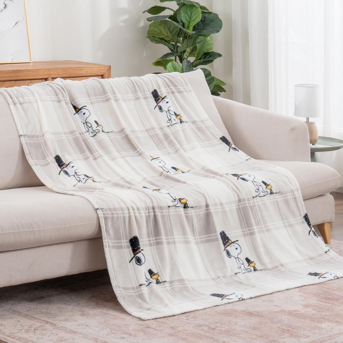Berkshire Blanket Peanuts® VelvetLoft® - Manta de felpa de Snoopy c...