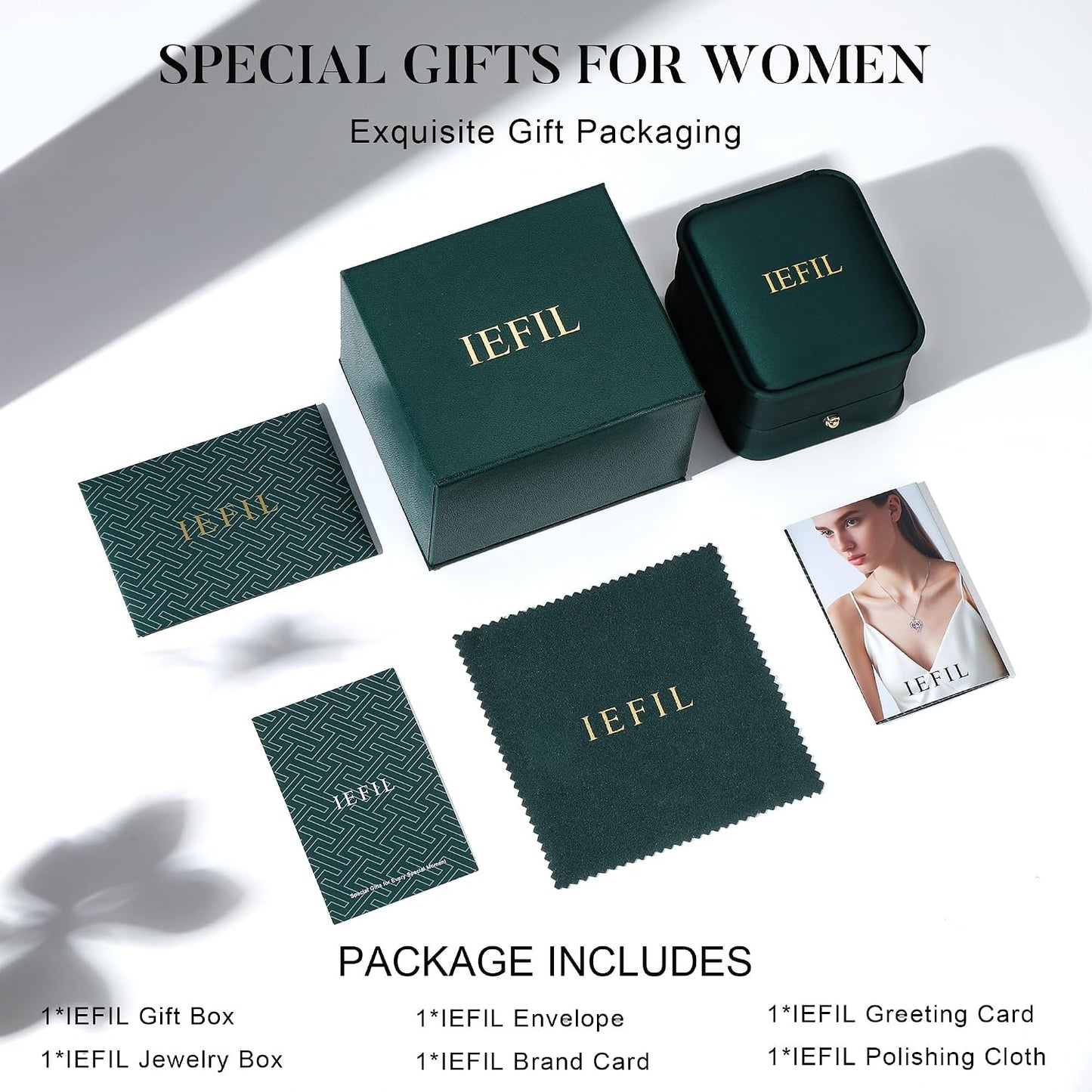Iefil Pulseras de tenis ajustables para mujer, pulsera de plata est...