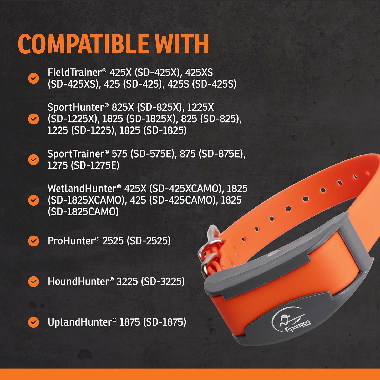 SportDOG FieldTrainer 425X y SportHunter 825X Add-A-Dog Collar, nar...