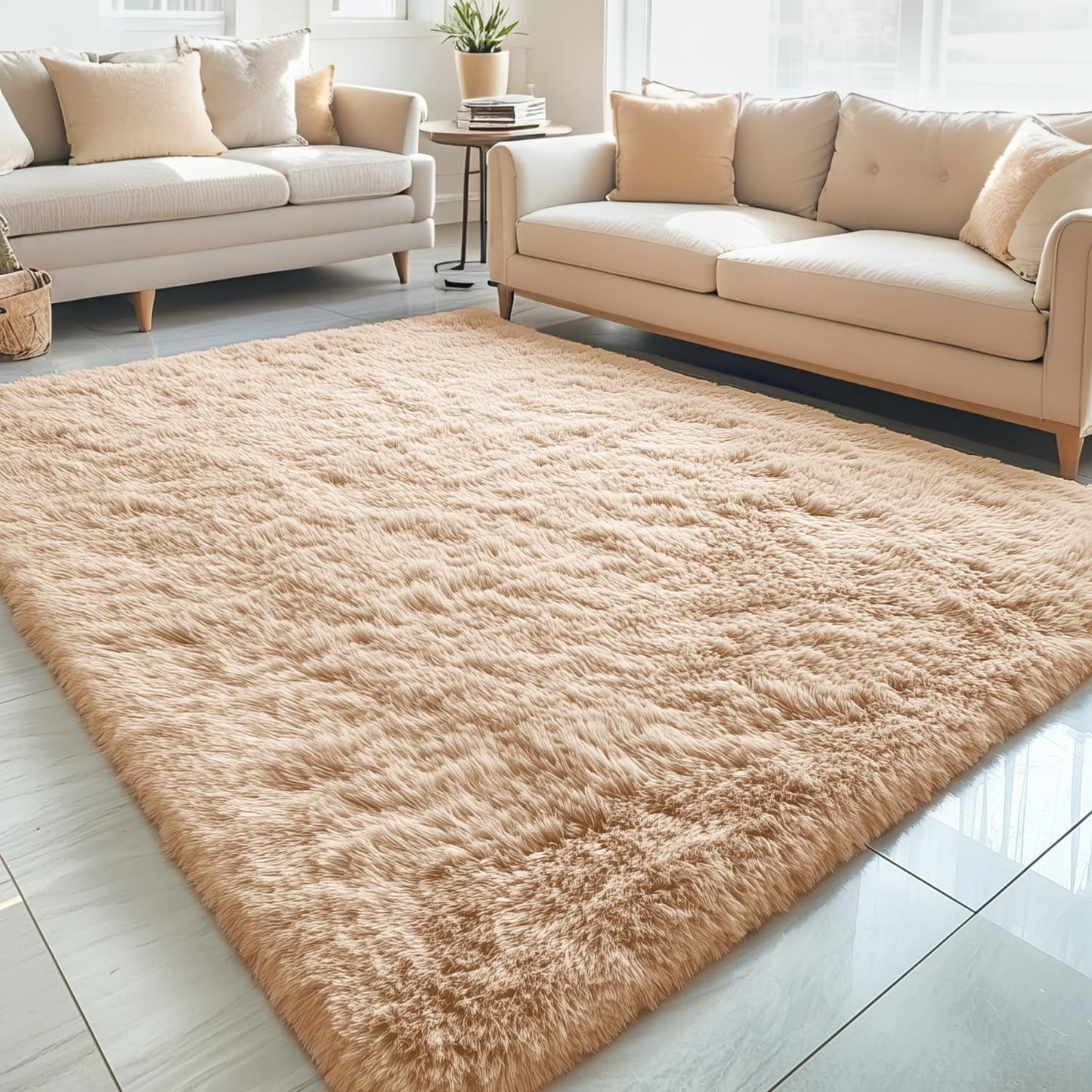 OLANLY Alfombras lavables a máquina de 5 x 8 para sala de estar, do...