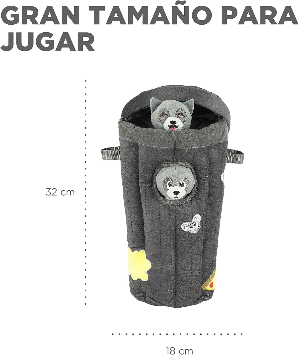 Outward Hound Hide A Raccoon Juguete Rompecabezas de Peluche para P...