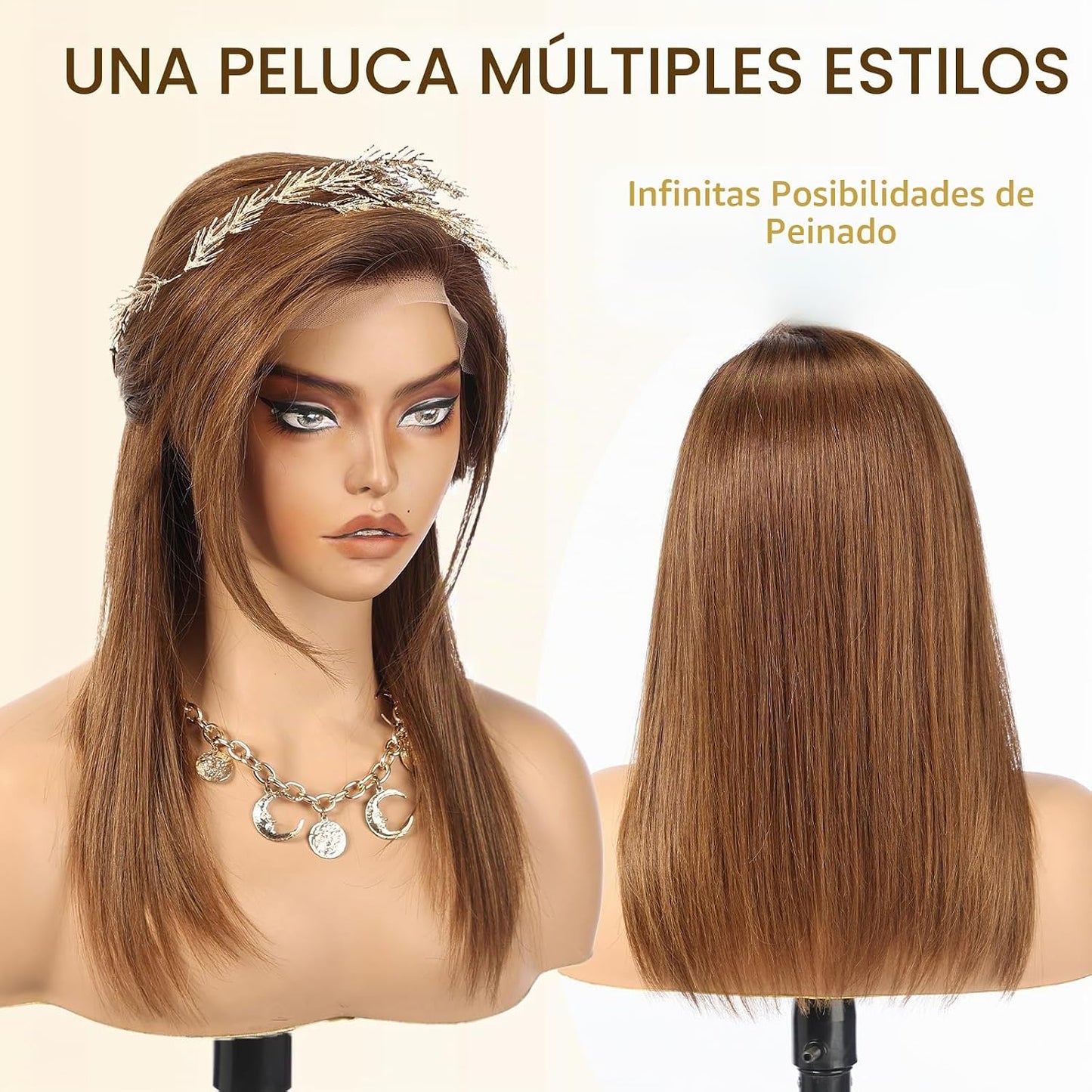 Wear but free KKU - Pelucas de cabello 100% humano para mujer, pelu...