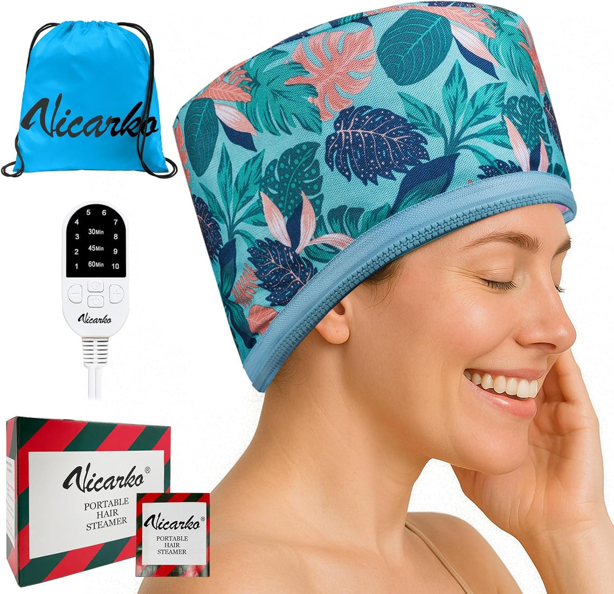 VICARKO - Vaporizador para cabello para acondicionamiento profundo,...