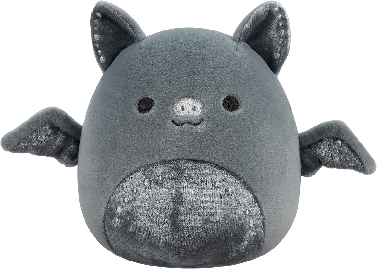 Squishmallows Original Millennia The Grey Bat de 5 pulgadas con det...