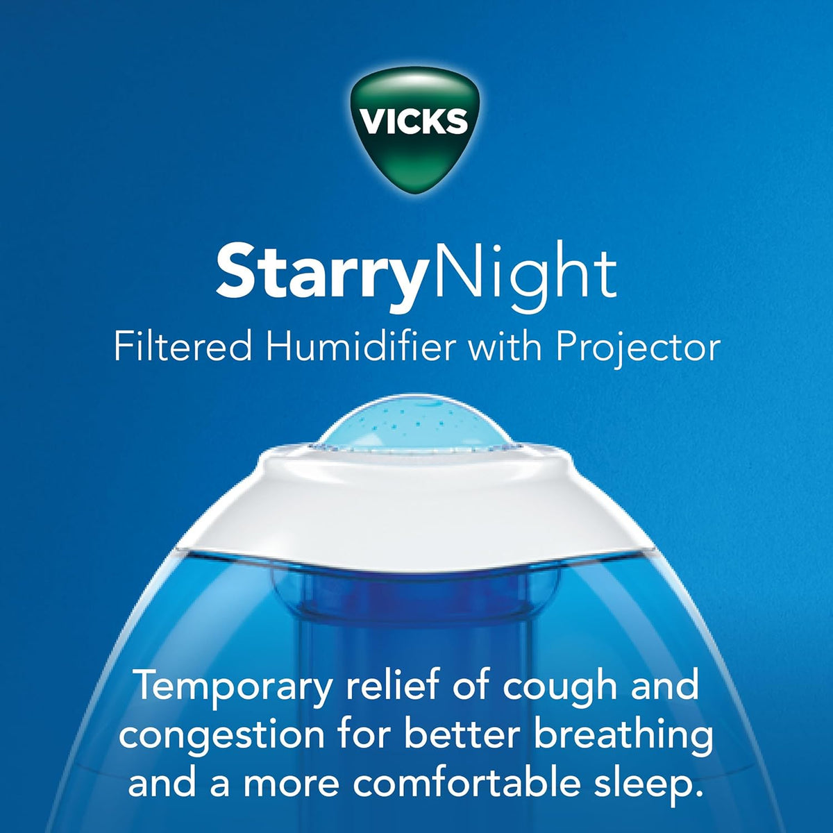 Vicks Humidificador de niebla fría filtrada Starry Night, habitacio...