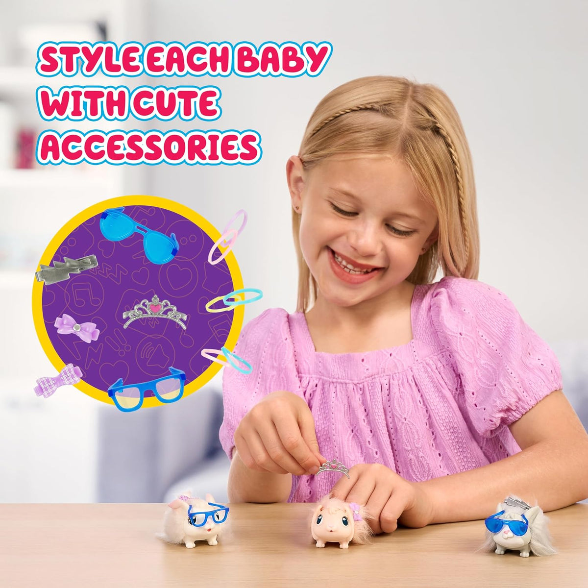 Little Live Pets Set de Juguetes de Conejo Mama Surprise, Conejera...
