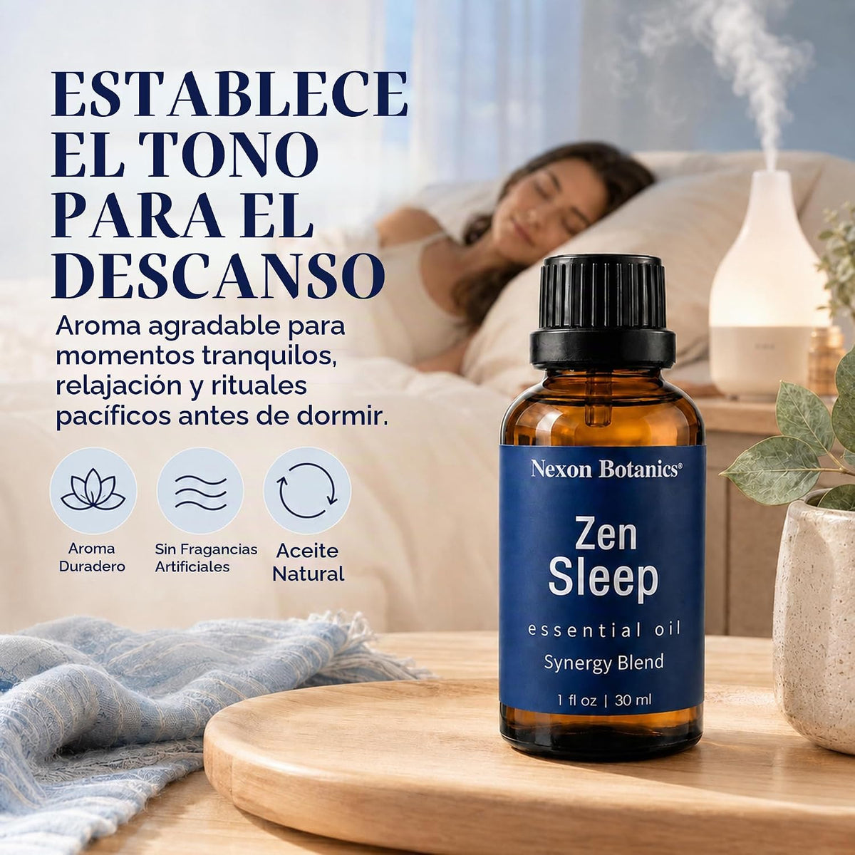 Zen Sleep - Mezcla de aceites esenciales para difusor, 1.0 fl oz, a...