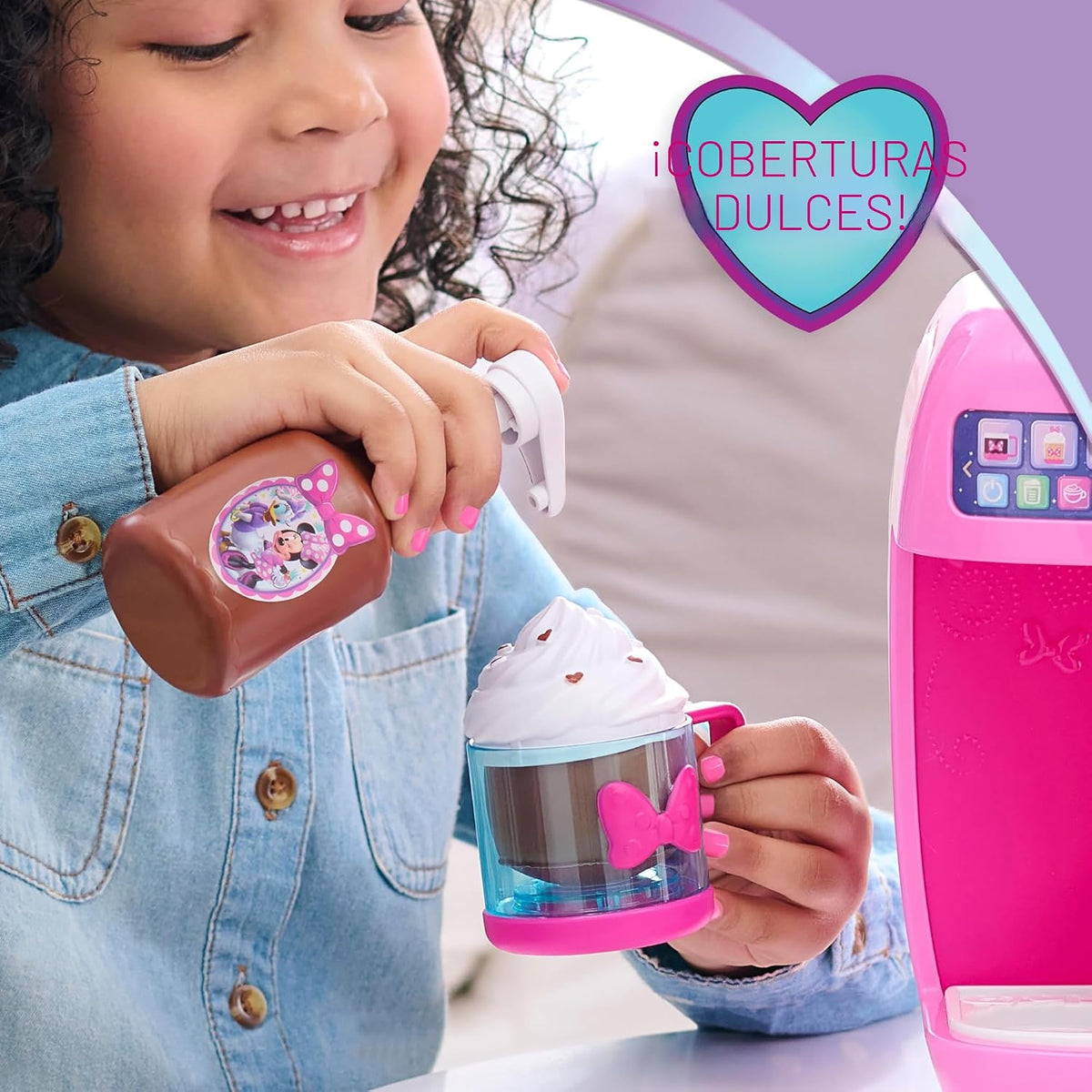 Disney Jr. Minnie Mouse Rise &amp; Shine Bowrista Set, Máquina de J...
