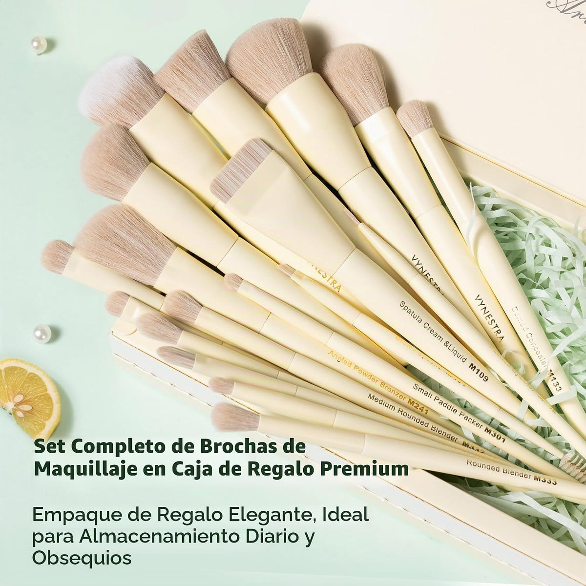 Juego de brochas Vynestra Buttery Blends Juego de brochas de maquil...