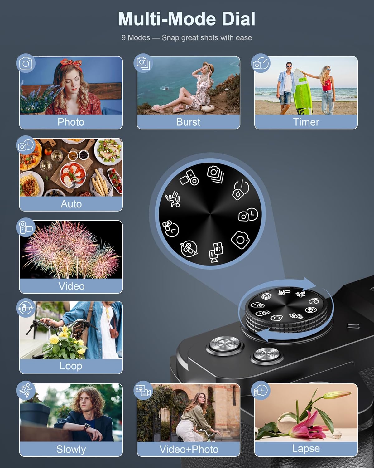 Cámara digital 8K, cámaras de 88 MP para fotografía, cámara WiFi pa...