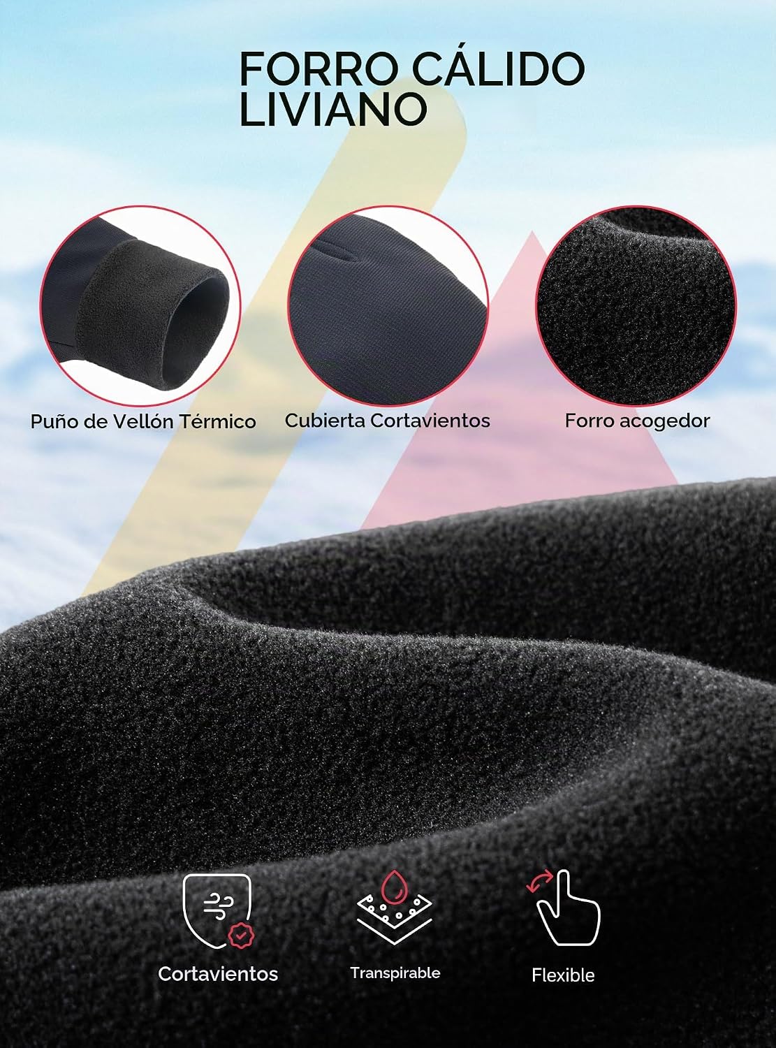 TRENDOUX Guantes de invierno flexibles y delgados: guantes impermea...