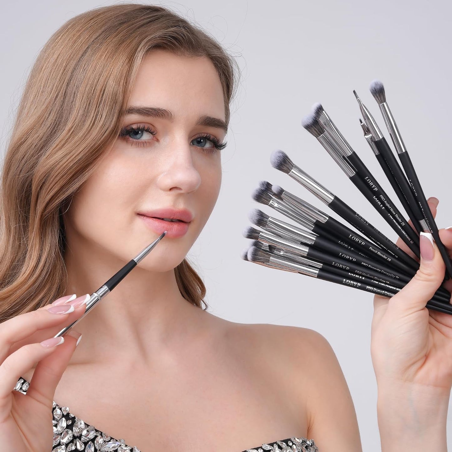 LORYP Juego de brochas de maquillaje profesional 32 piezas, kit de...