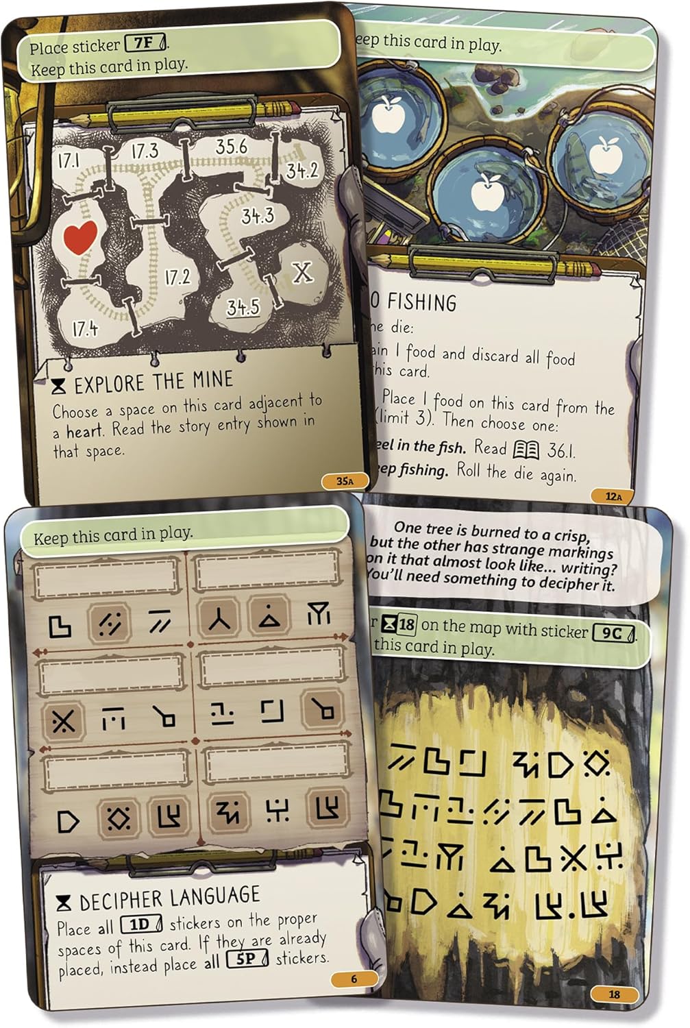 Asmodee Cosy Stickerville Juego de mesa | Juego de estrategia narra...