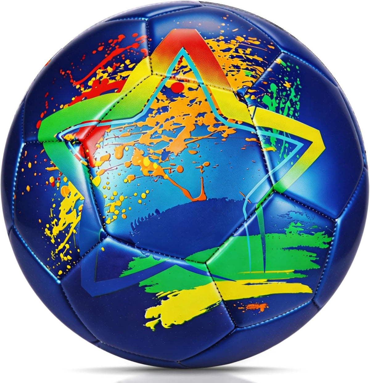 Champhox Balón de Fútbol Tamaño 4, Balones de Fútbol de Construcció...