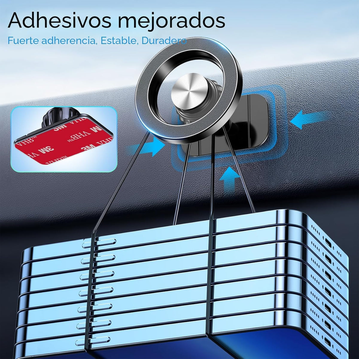 Kaistyle Soporte de coche Magsafe Imán fuerte【Imán fuerte】 Soporte...
