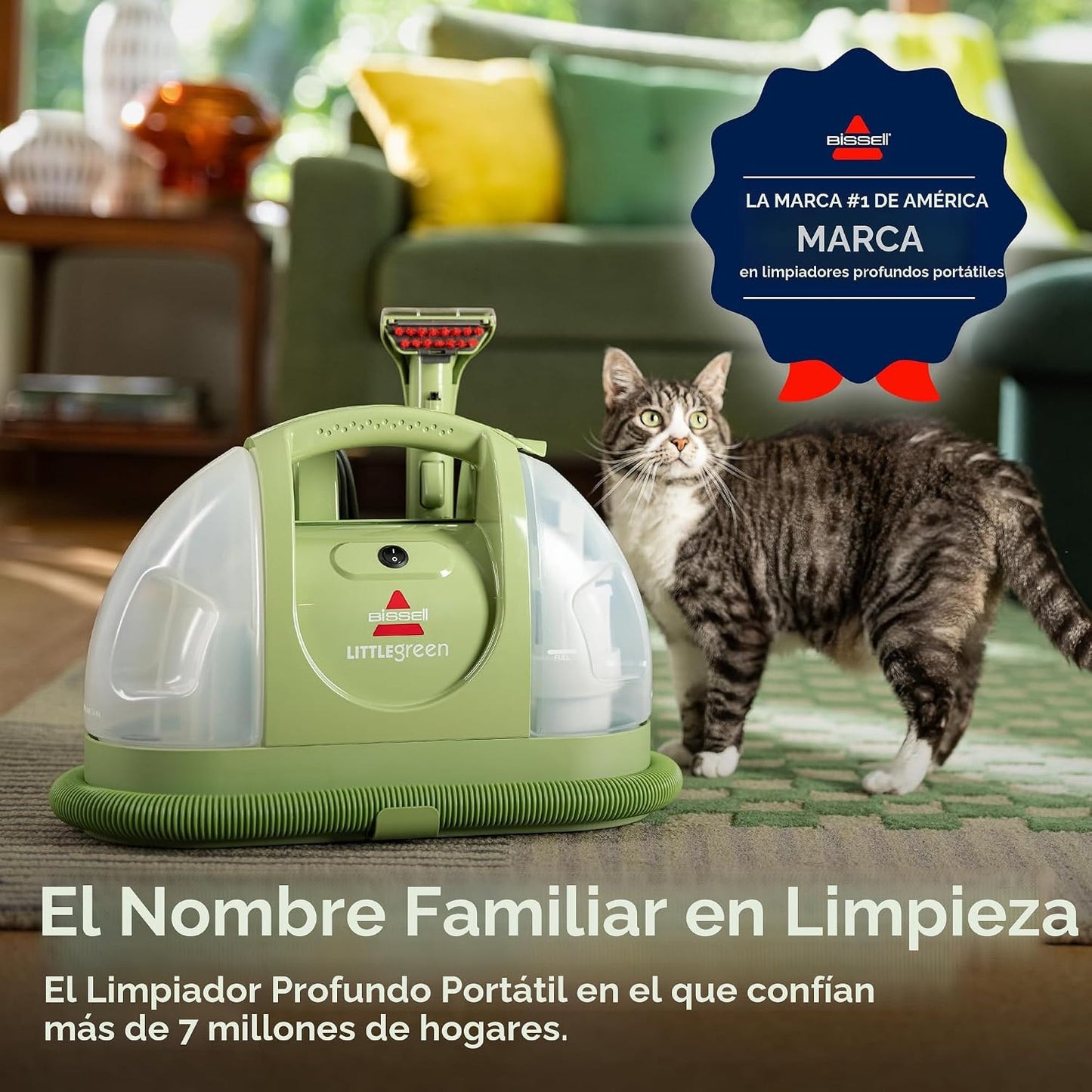 BISSELL Little Green - Limpiador portátil multiusos de alfombras y...
