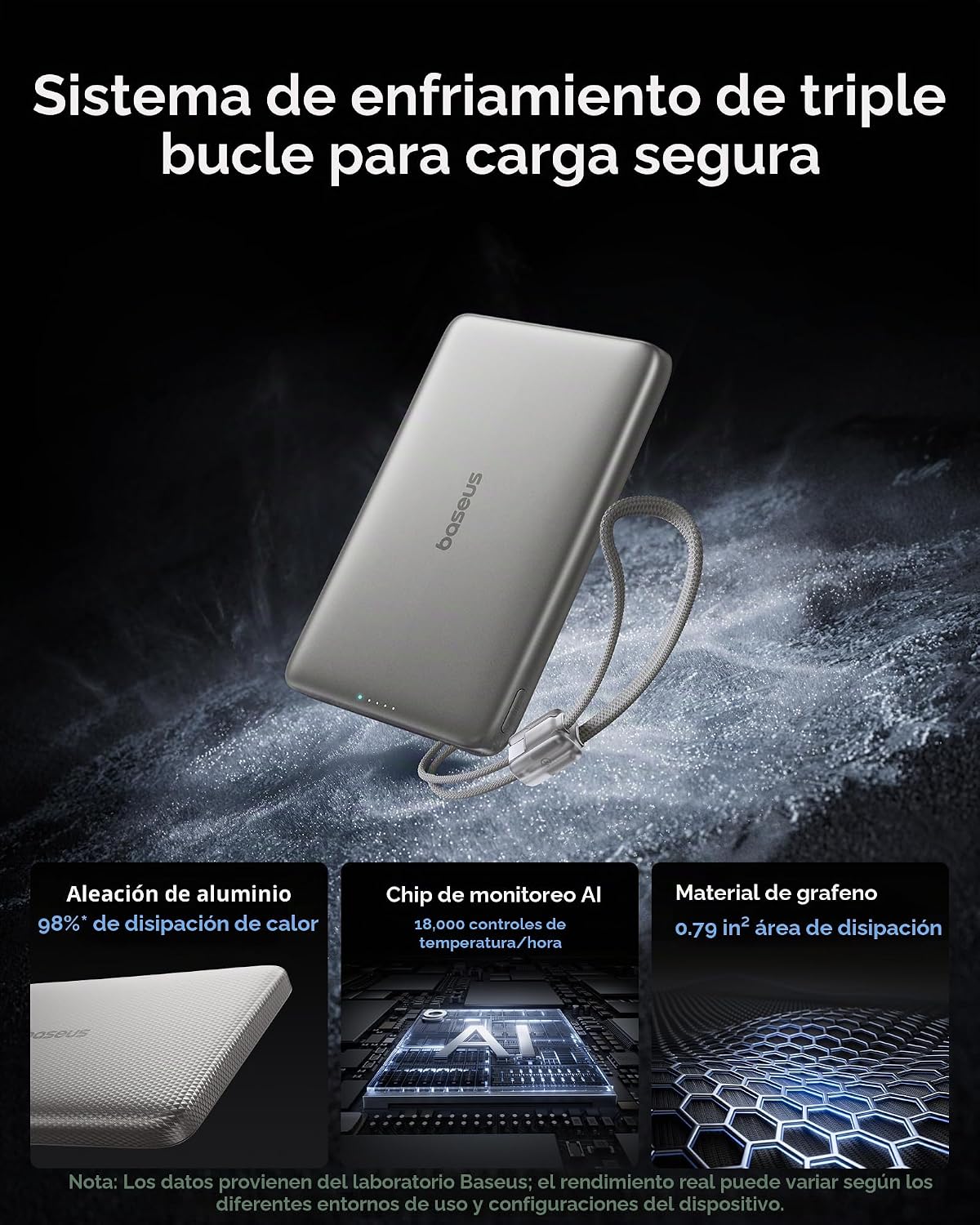 Baseus Picogo Qi2 - Cargador portátil Magsafe de 15 W, cargador por...