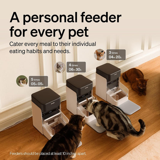 PETLIBRO Alimentador automático RFID para gatos, comidas personaliz...