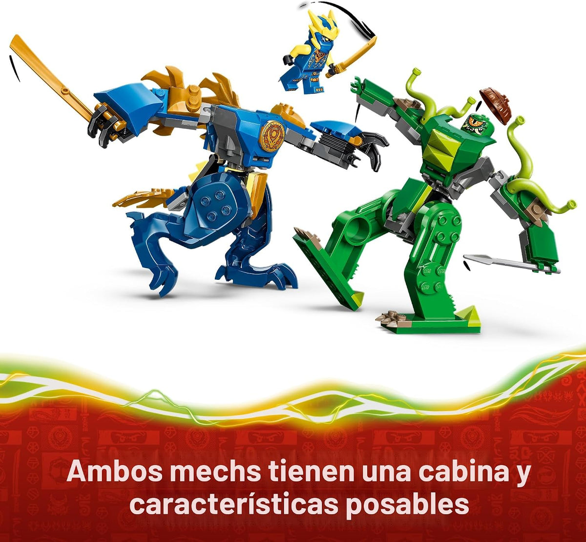 LEGO NINJAGO Juego de construcción de lucha de mecha de dragón de J...