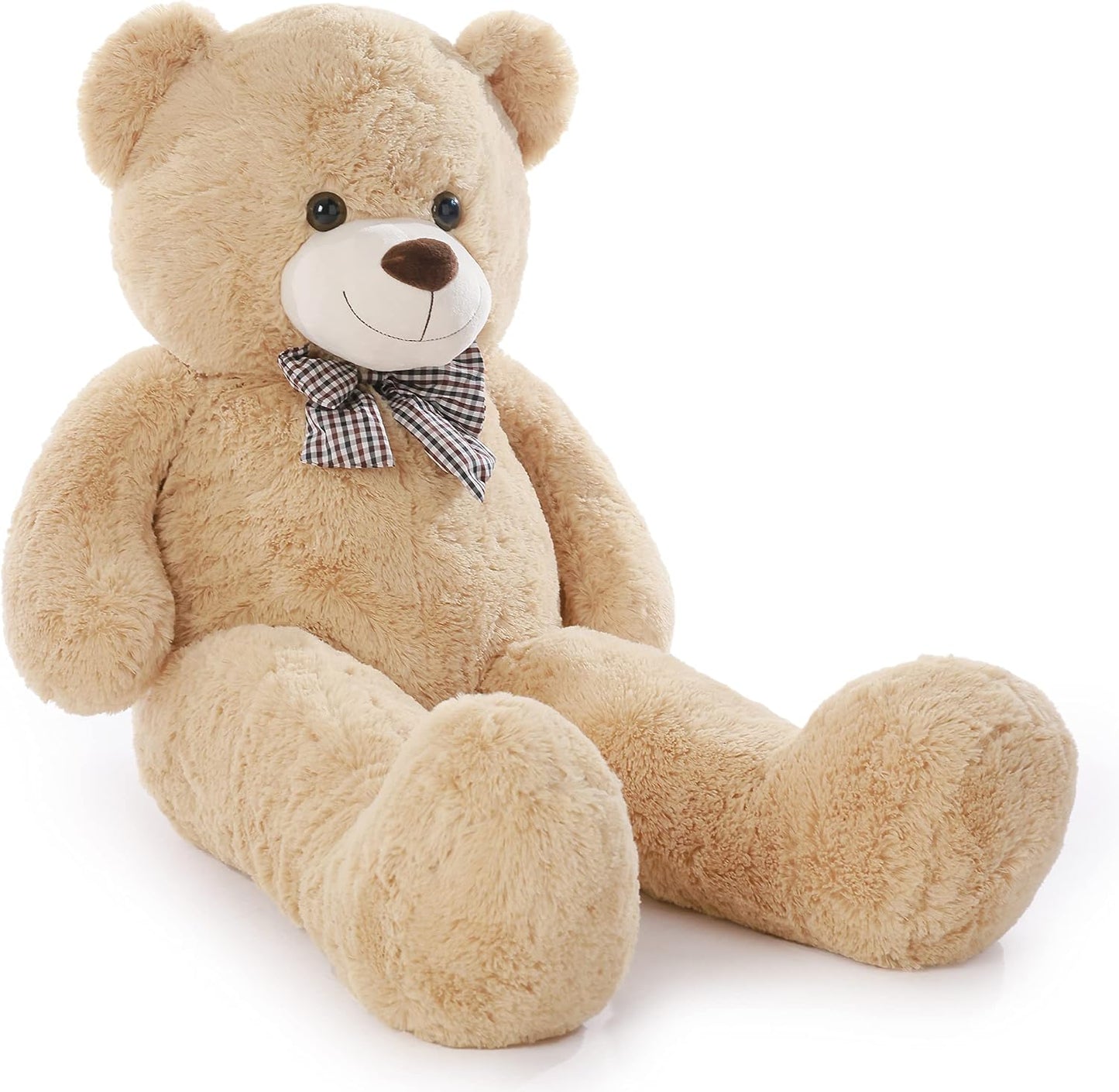 Poutmac Oso de peluche gigante de 55 pulgadas, color marrón, oso de...