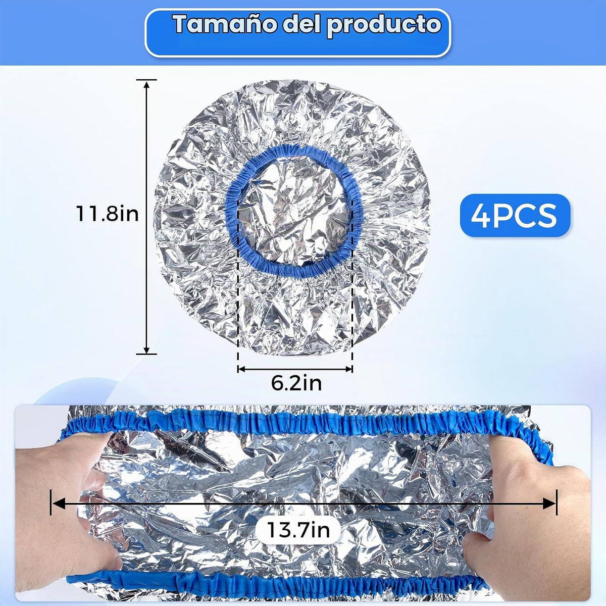 RAEQHO - Gorro térmico para acondicionamiento profundo, 4 piezas re...