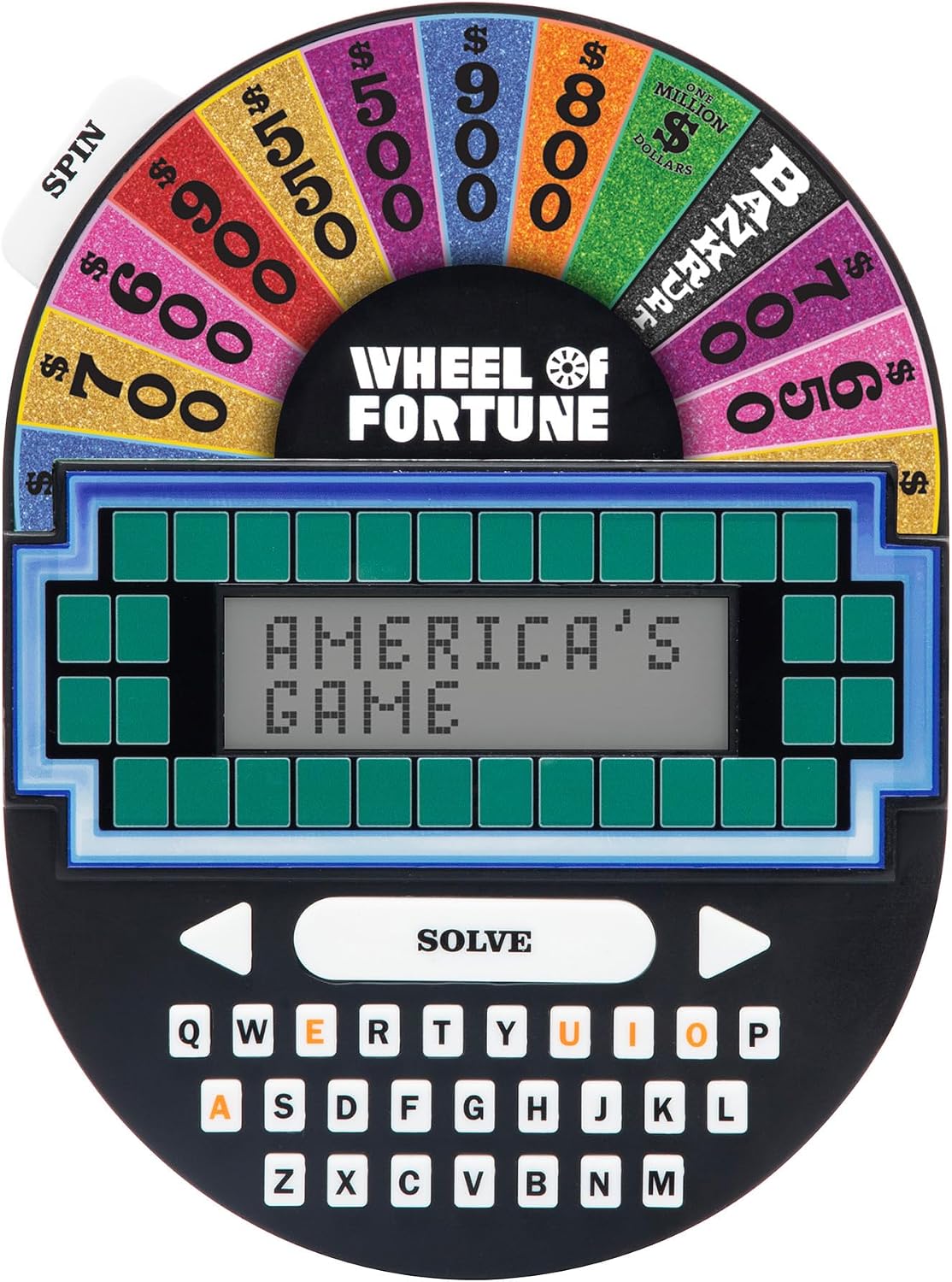 Educational Insights Wheel of Fortune - Juego electrónico de mano,...