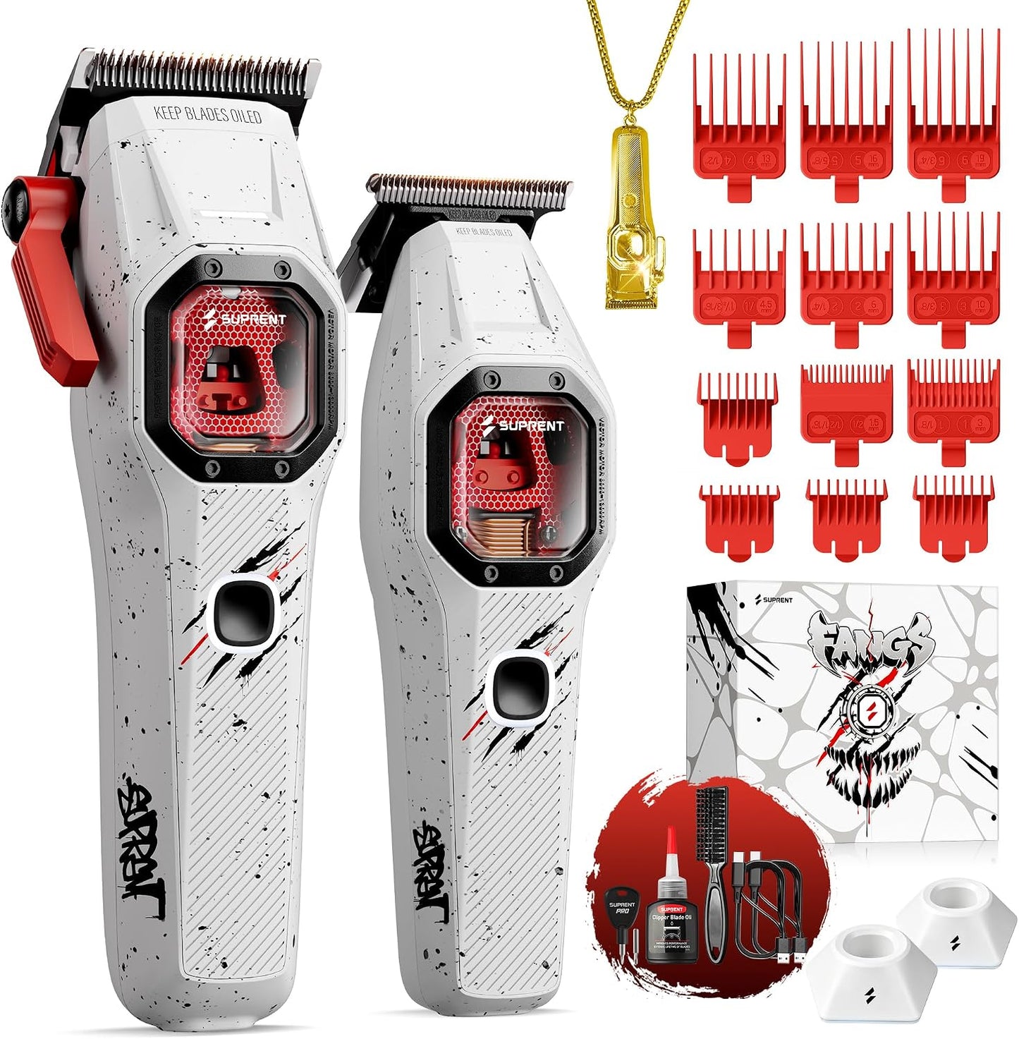 SUPRENT FANGS - Cortadora de pelo profesional con motor vectorial d...
