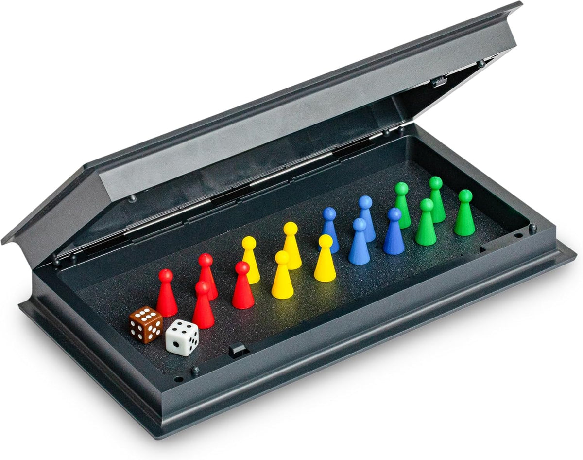 Ludo - Juego de mesa plegable magnético para viajes, 9.75 pulgadas