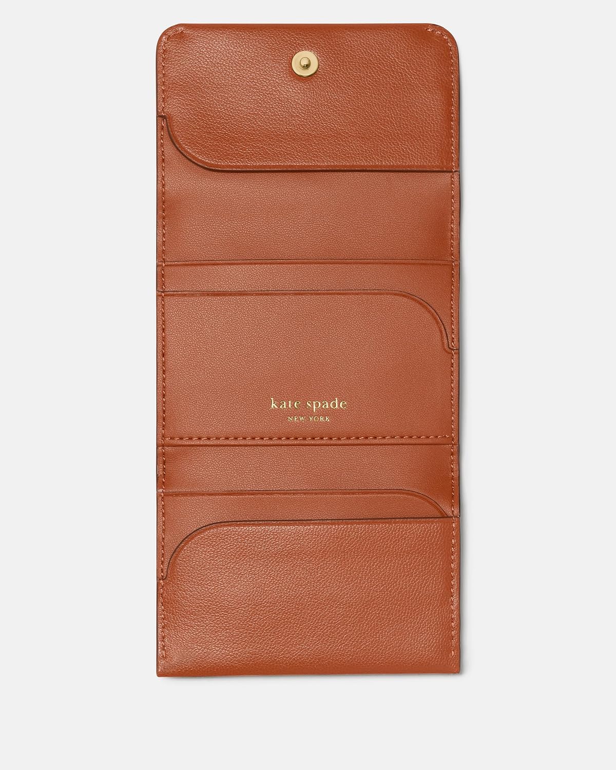 Kate Spade New York Tarjetero de cuero esmaltado Halo Cartera triple
