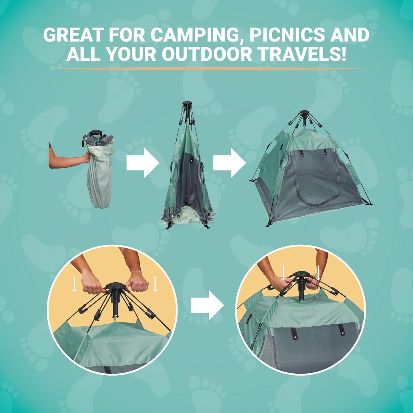 KidCo Peapod Camp - Tienda de campaña portátil y ligera con parasol...
