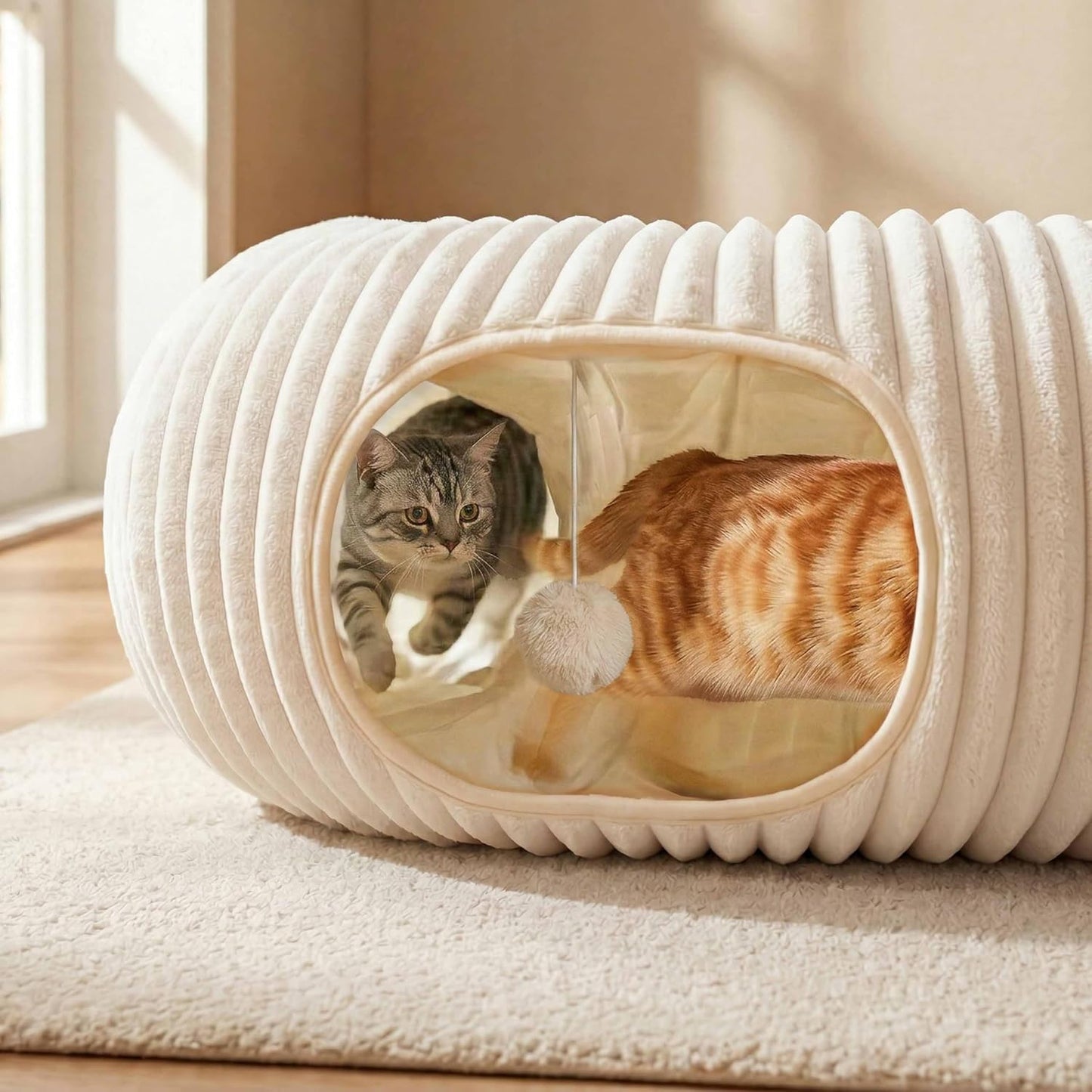 Catails Cama túnel para gatos con 31 juguetes interactivos para gat...