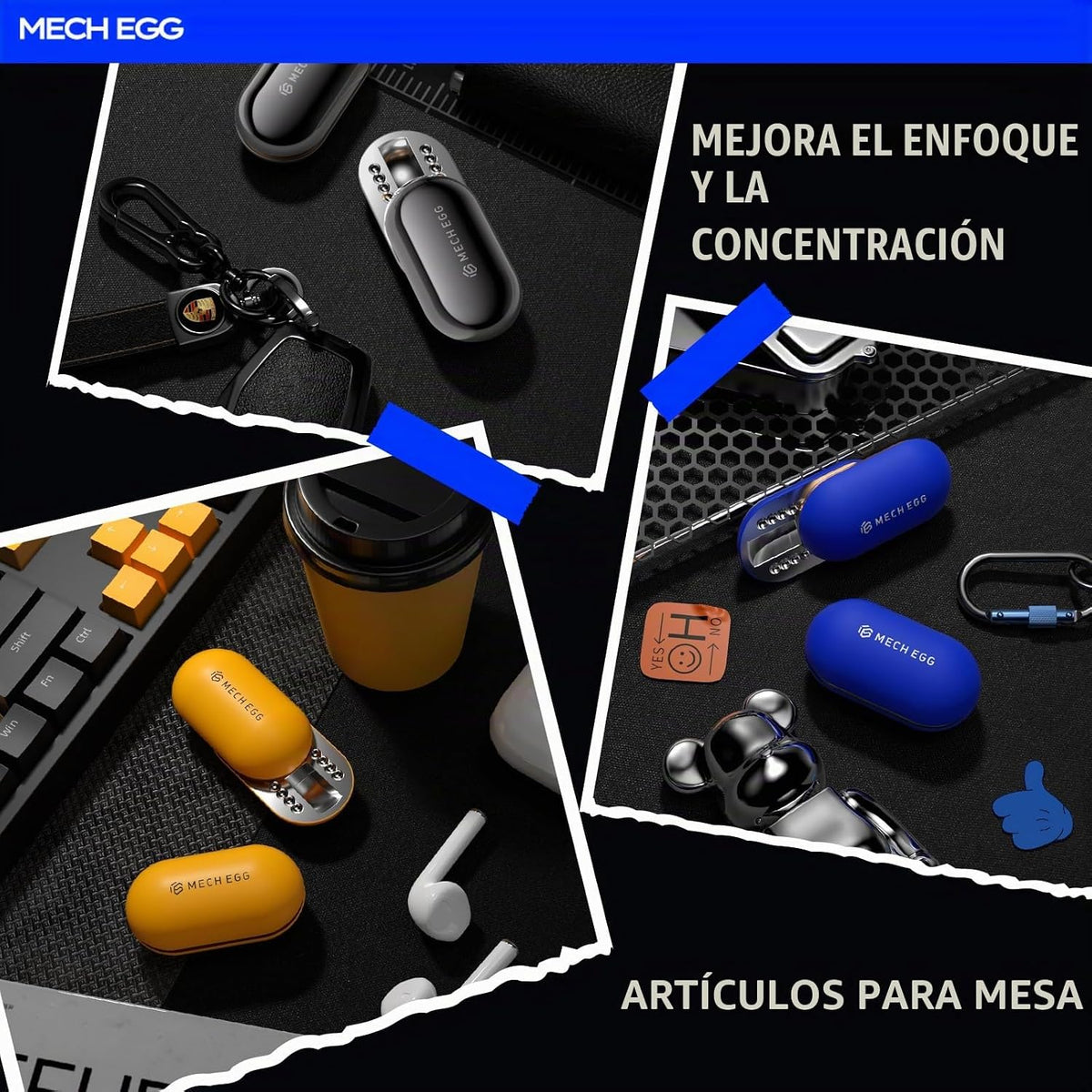 Deslizador Fidget de Metal para Adultos \u2013 Juguete Antiestrés S...