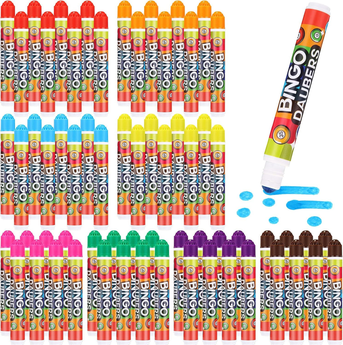 Crtiin - Juego de 80 marcadores de puntos de Bingo Daubers de 0.4 o...