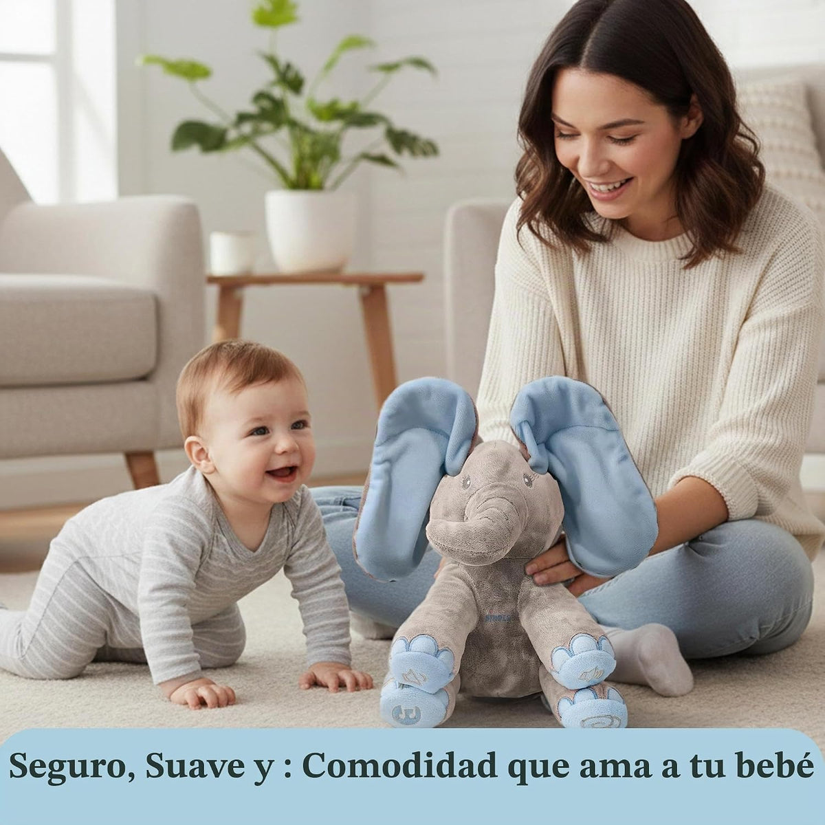 Dimple Kyle Elefante de peluche juguete animado - Elefante azul can...