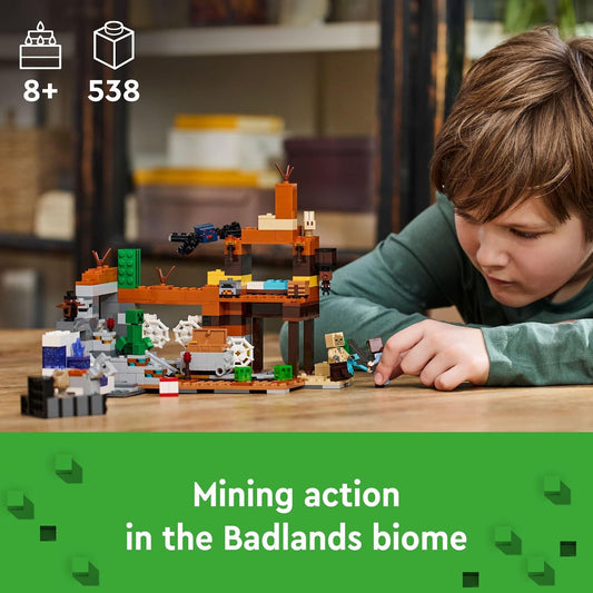 LEGO Minecraft The Badlands Mineshaft Juguete de Videojuego, Set de...