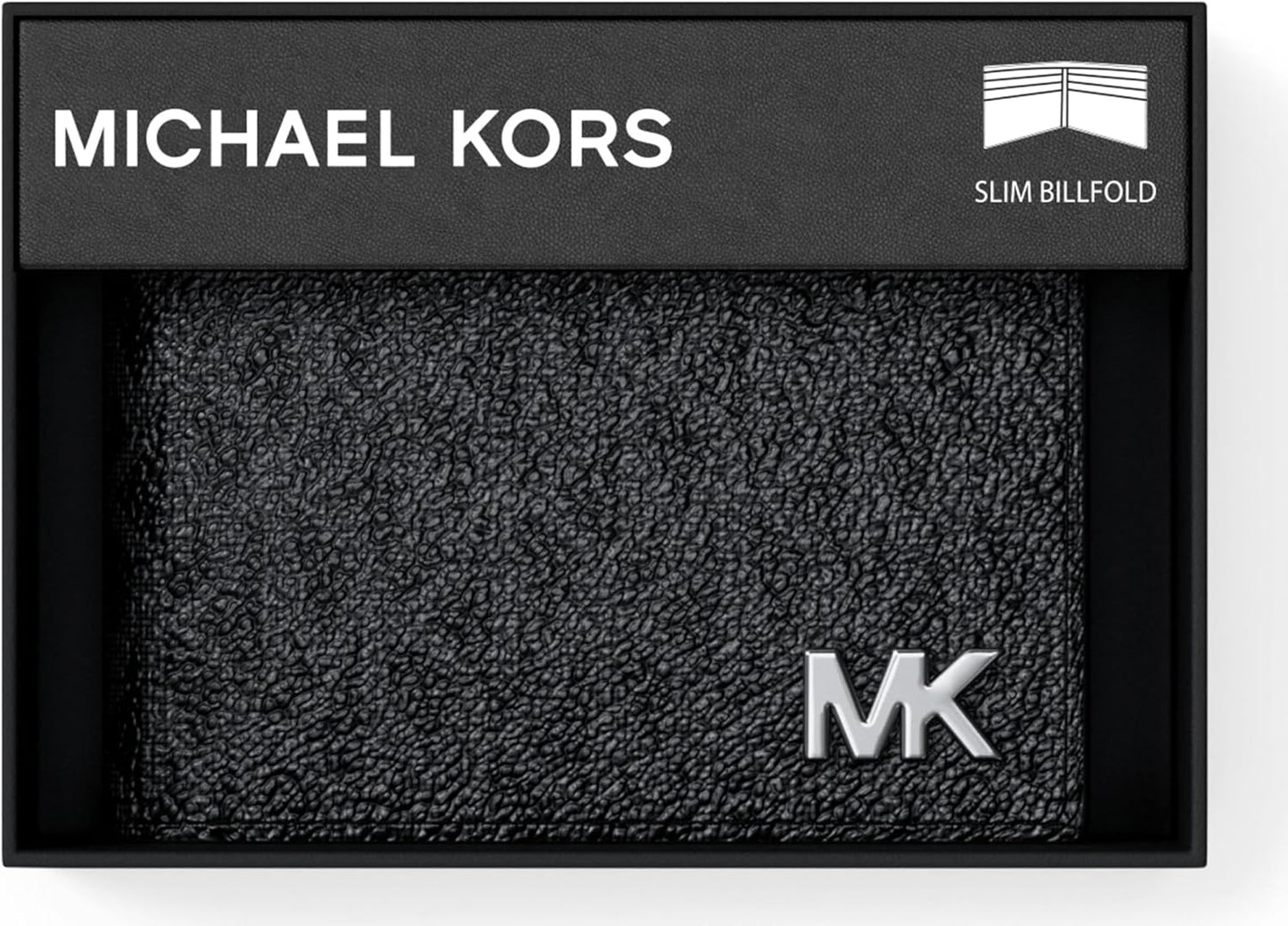 Michael Kors Cartera Billfold Mason para hombre, MK\/MK\/MK Signatu...