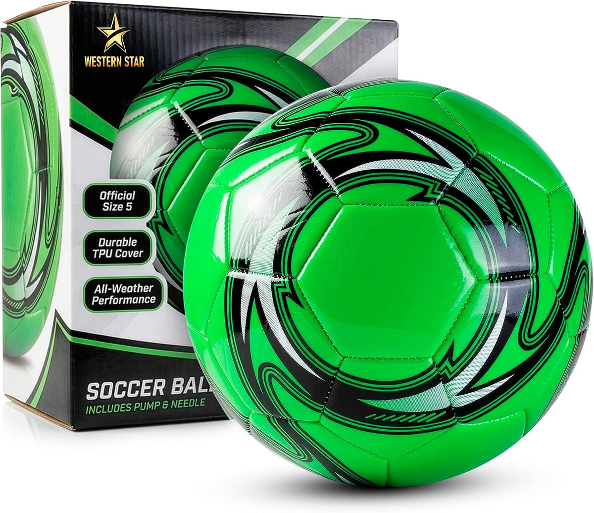 Western Star Balón de fútbol Helix- Tamaño 3 4 5 \u2013 Pelotas de...