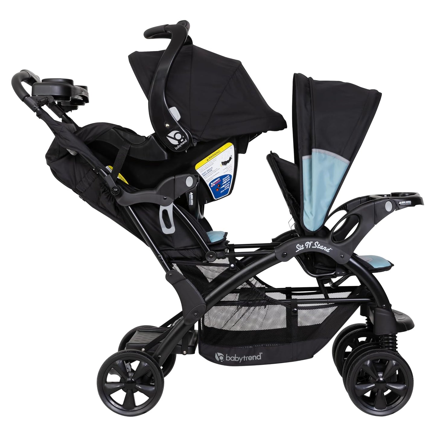 Baby Trend Sit N' Stand® - Cochecito doble, color azul desierto