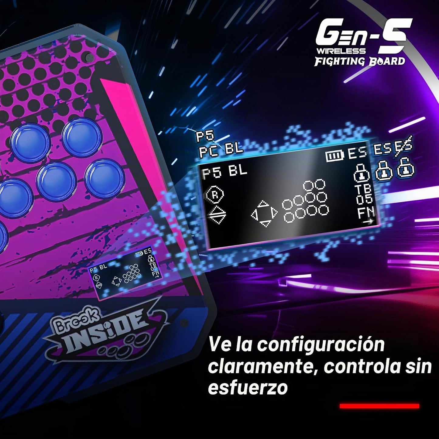 Brook Tablero de combate Gaming Gen5W - Tablero controlador inalámb...