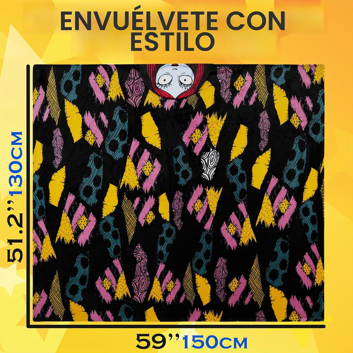 Get Trend Manta para adultos con capucha de 51 x 59 pulgadas, manta...