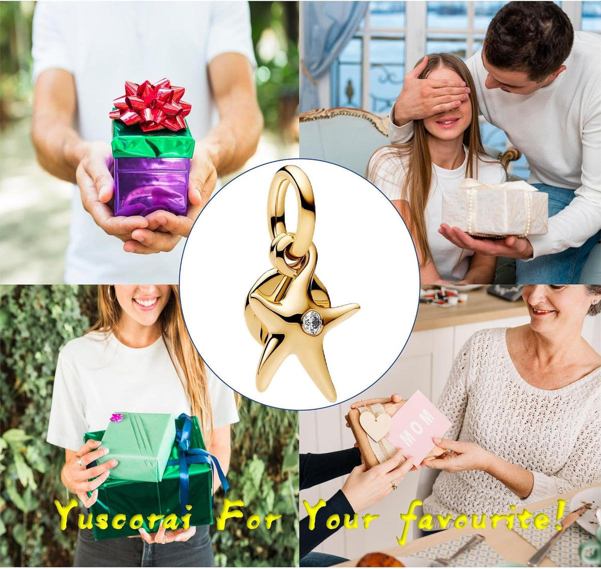 Yuscorai Bonitos dijes de moda para pulseras y collares, para cumpl...