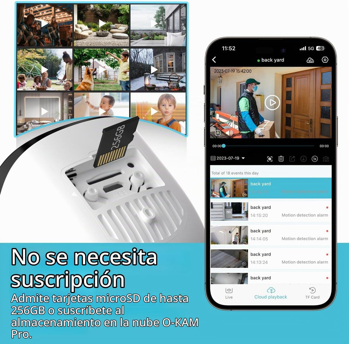Cámaras de seguridad WiFi 5G\/2.4GHz inalámbricas para exteriores,...