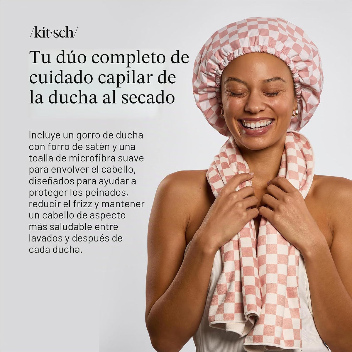 Kitsch Toalla de pelo de microfibra XL para mujer | Toallas de micr...