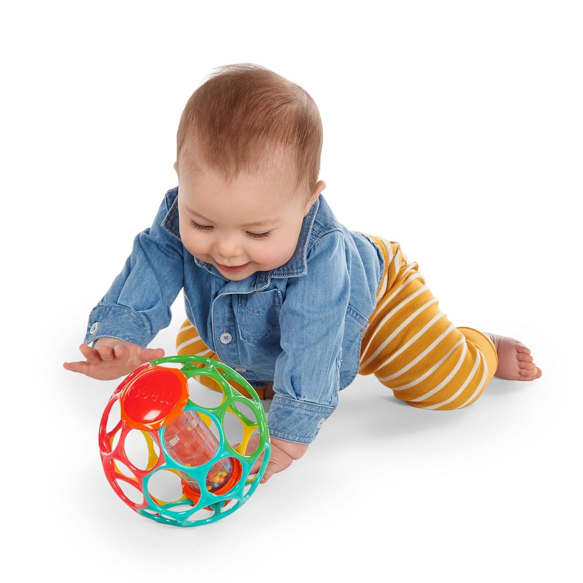 Bright Starts Oball Rollin' Rainstick Rattle - Juguete de agarr...