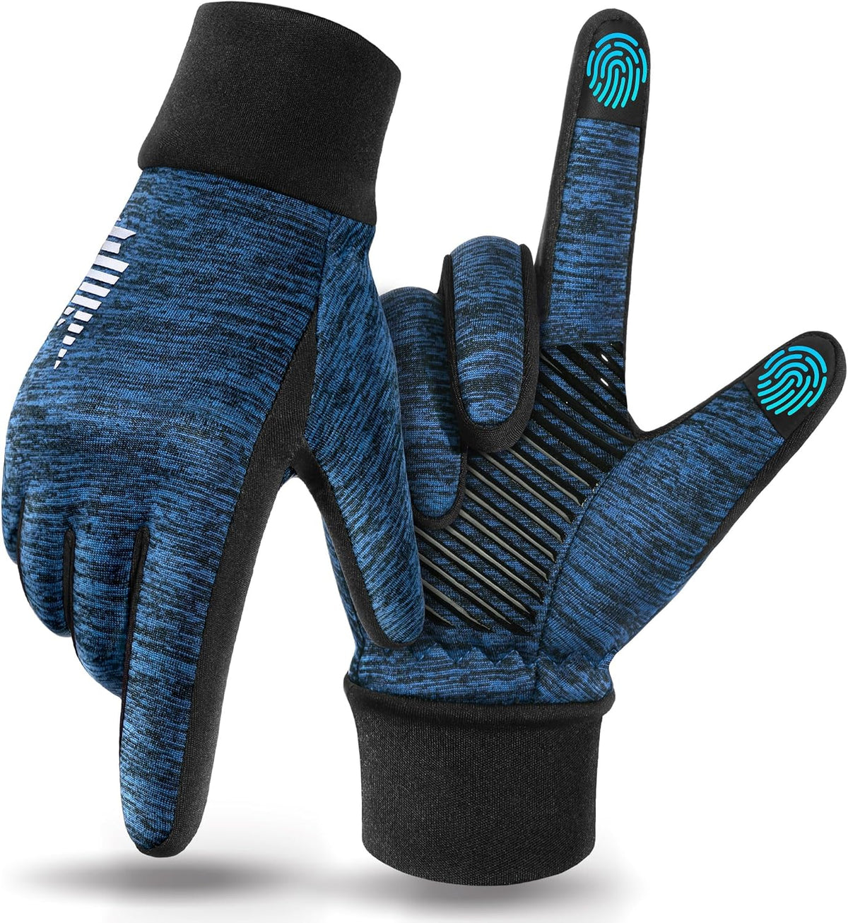 rivmount Guantes ligeros de invierno para correr, pantalla táctil y...