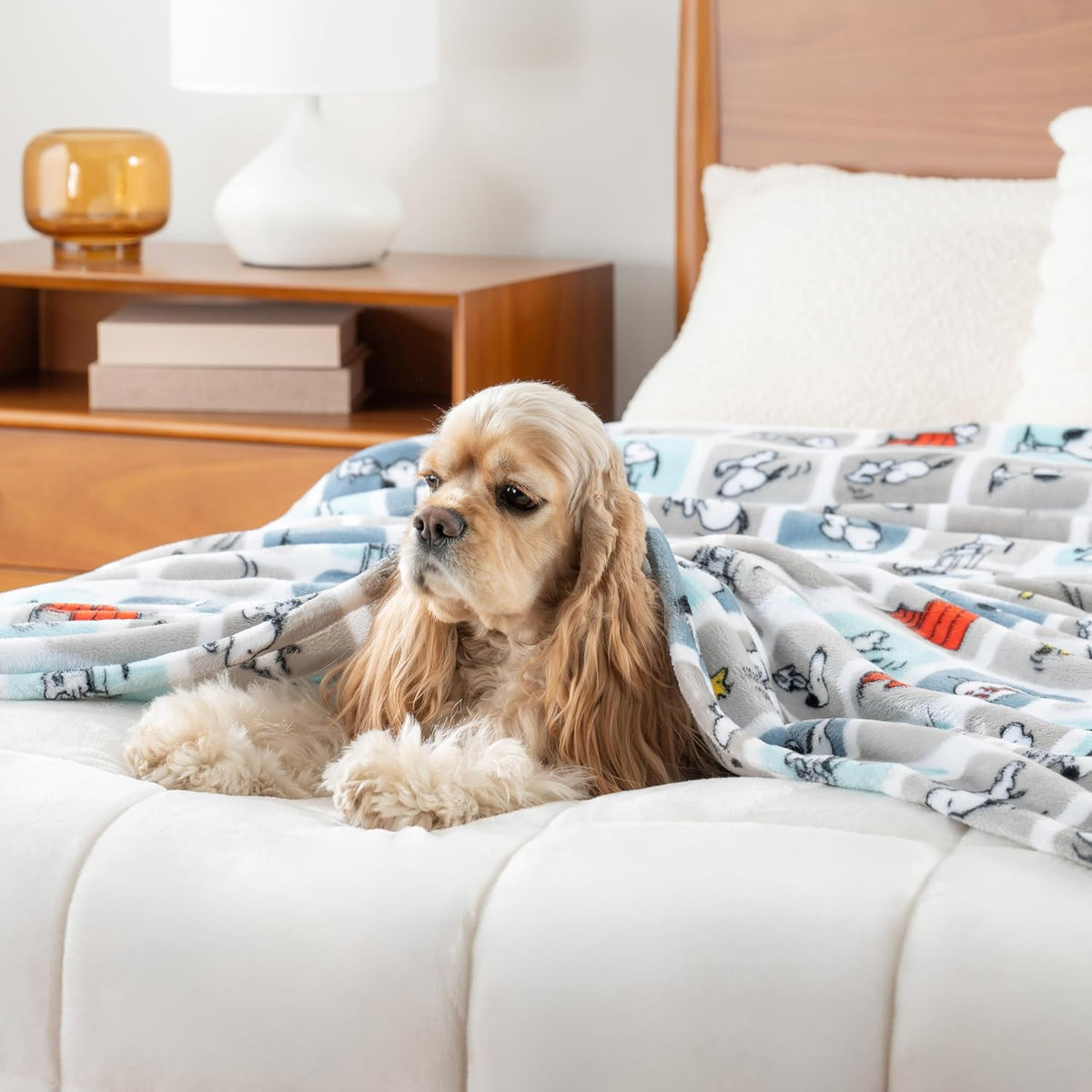 Berkshire Blanket Peanuts® VelvetLoft® - Manta de felpa de Snoopy c...